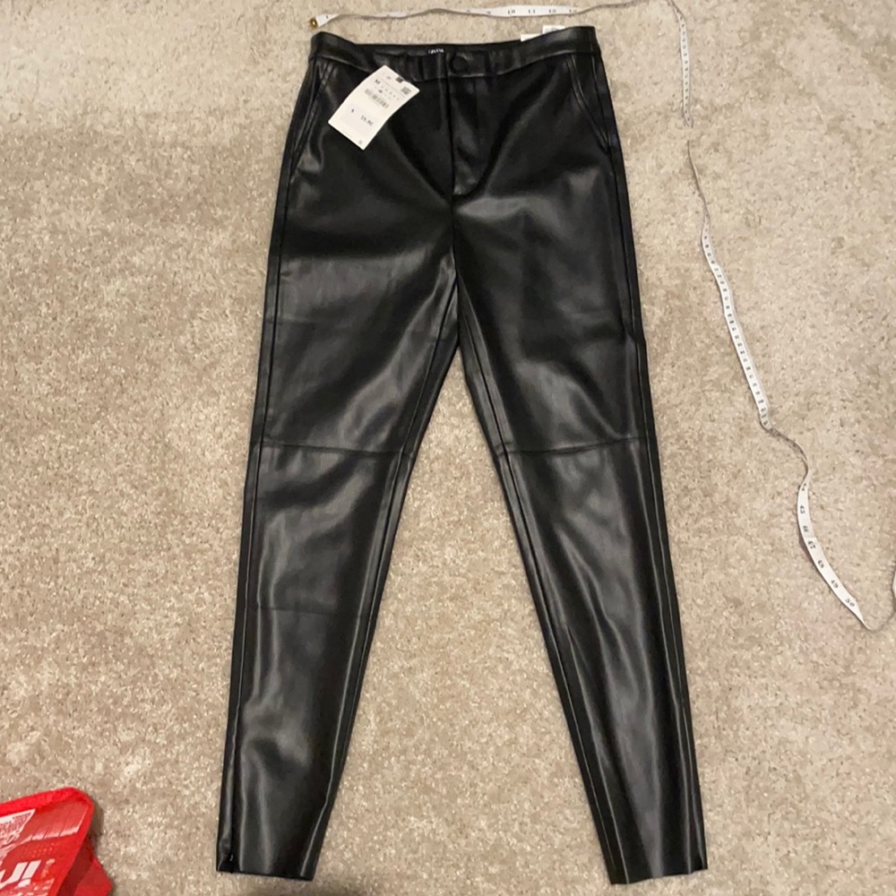 Zara Faux leather pants